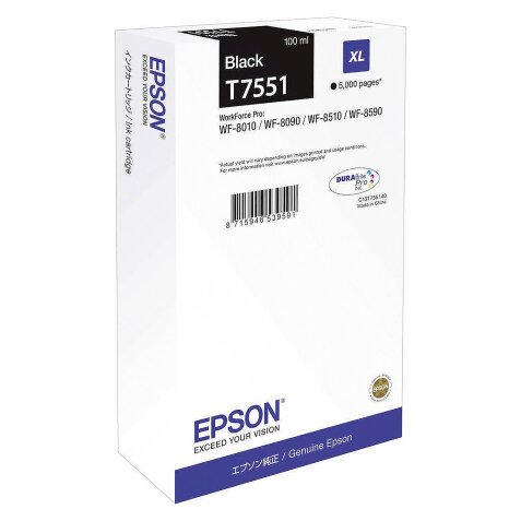 Epson T7551 Original Ink Cartridge C13T755140 Black