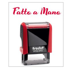 Timbro Trodat Printy 4910 "Fatto a mano" rosso