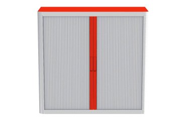 Armadio Paperflow grigio-rosso 1.040 x 1.100 x 415 mm