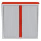 Armadio Paperflow grigio-rosso 1.040 x 1.100 x 415 mm