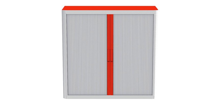 Armadio Paperflow grigio-rosso 1.040 x 1.100 x 415 mm