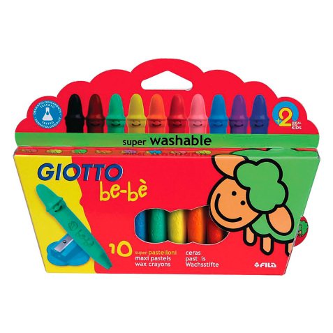 Pastelli a cera GIOTTO Bebè assortiti 10 pezzi