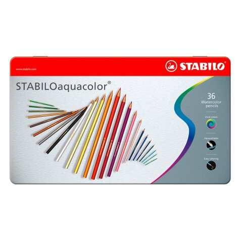 Matite STABILO Aquacolor assortiti 36 unità