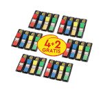 Index Post-it Mini Assortiti senza rigatura non perforato 11 x 43 mm 11,9 x 43,2 cm 72 g/m² 6 unità