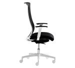 Sedia semidirezionale girevole con poggiatesta UNISIT Wing WITB Target schienale in rete nero