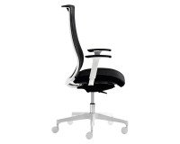 En_sedia girevole nero unisit wing semididl