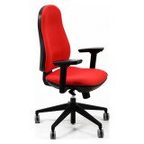 En_sedia girevole rosso unisit ariel operdl
