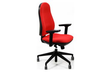 En_sedia girevole rosso unisit ariel operdl