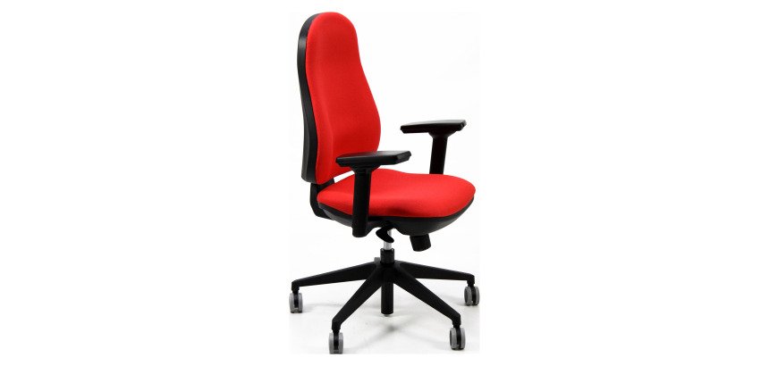 Sedia operativa Eco Smart girevole UNISIT Ariel AIER/ER rosso