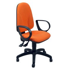 Sedia operativa Eco Smart girevole UNISIT Team TMSY arancione