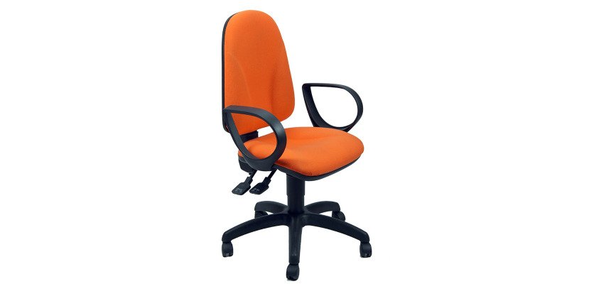 Sedia operativa Eco Smart girevole UNISIT Team TMSY arancione