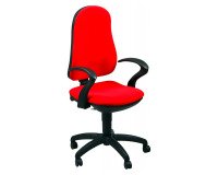 En_sedia girevole rosso unisit ariel operdl