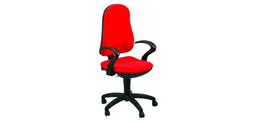 Sedia operativa Eco Smart girevole UNISIT Ariel AICP/ER rosso
