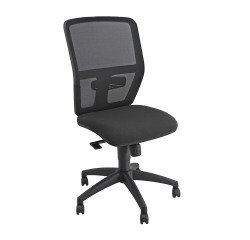 Sedia girevole operativa con schienale in rete UNISIT Kemper KMA Ignifugo grigio