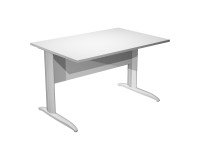 Scrivania a T Base Plus bianca 120 x 80 x 72 cm