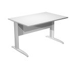 Scrivania con gambe a L in metallo p 80 x h 72 cm