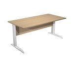 Scrivania con gambe a L in metallo p 80 x h 72 cm