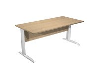 Scrivania con gambe a L in metallo p 80 x h 72 cm