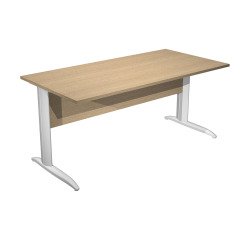 Scrivania con gambe a L in metallo p 80 x h 72 cm