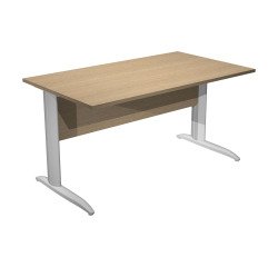Scrivania con gambe a L in metallo p 80 x h 72 cm