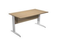 Desk L metal legs depth 80 x height 72 cm