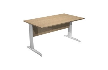 Desk L metal legs depth 80 x height 72 cm