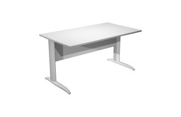 Scrivania con gambe a L in metallo p 80 x h 72 cm