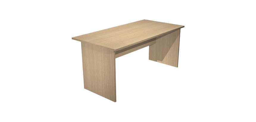 Desk with Lyon panel legs p 80 x h 72 cm