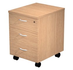 Cassettiera 3 cassetti su ruote l x p x h 43 x 52 x 59,5 cm fornita smontata