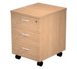 Cassettiera 3 cassetti su ruote l x p x h 43 x 52 x 59,5 cm fornita smontata