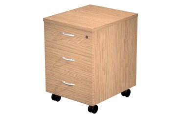 Cassettiera 3 cassetti su ruote l x p x h 43 x 52 x 59,5 cm fornita smontata