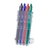 Pilot Ballpoint Pen Frixion Clicker 0.7 mm Assorted Pack of 4