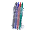 Penne roller Pilot FriXion Ball Clicker medio 0.7 mm nero, blu, verde, rosso 4 unità