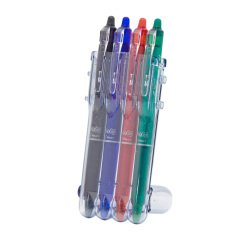 Pilot Ballpoint Pen Frixion Clicker 0.7 mm Assorted Pack of 4