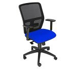Sedia girevole operativa con schienale in rete UNISIT Kemper KMA Target blu