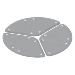 Pannelli fonoassorbenti Quadrifoglio LightSound petalo Grigio 280 x 500 mm 3 unità