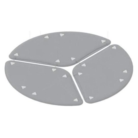 Pannelli fonoassorbenti Quadrifoglio LightSound petalo Grigio 280 x 500 mm 3 unità