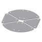 Pannelli fonoassorbenti Quadrifoglio LightSound petalo + triangolo Grigio 280 x 500 mm 3 unità
