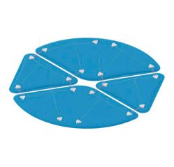 Pannelli fonoassorbenti Quadrifoglio LightSound petalo + triangolo l 28 x h 50 cm spessore 4 cm 3 unità