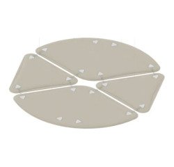 Pannelli fonoassorbenti Quadrifoglio LightSound petalo + triangolo l 28 x h 50 cm spessore 4 cm 3 unità