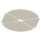 Pannelli fonoassorbenti Quadrifoglio LightSound petalo + triangolo Beige 280 x 500 mm 3 unità