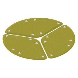 Pannelli fonoassorbenti Quadrifoglio LightSound petalo Verde prato 280 x 500 mm 3 unità