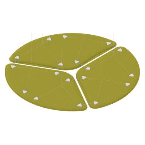 Pannelli fonoassorbenti Quadrifoglio LightSound petalo Verde prato 280 x 500 mm 3 unità