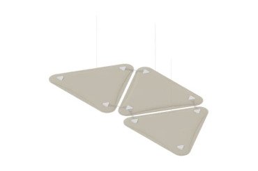 Pannelli fonoassorbenti Quadrifoglio LightSound triangolo Beige 280 x 500 mm 3 unità