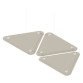 Pannelli fonoassorbenti Quadrifoglio LightSound triangolo Beige 280 x 500 mm 3 unità