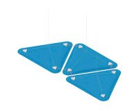 Pannelli fonoassorbenti Quadrifoglio LightSound triangolo l 28 x h 50 cm spessore 4 cm 3 unità