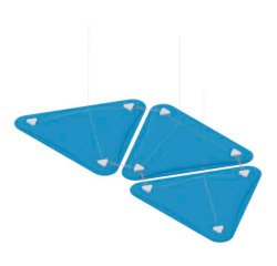 Pannelli fonoassorbenti Quadrifoglio LightSound triangolo l 28 x h 50 cm spessore 4 cm 3 unità