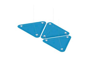 Pannelli fonoassorbenti Quadrifoglio LightSound triangolo l 28 x h 50 cm spessore 4 cm 3 unità