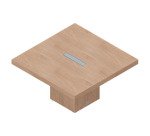 Tavolo riunione Miami Cubo l 140 x p 140 x h 76,8 cm