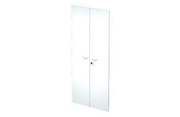 Pair of doors for open furniture l 80 x d 2 cm